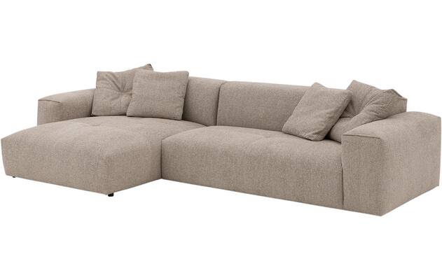Goossens loungebank lago bruin stof - 8252191-{merk}-lago-bank-stof-bruin-02